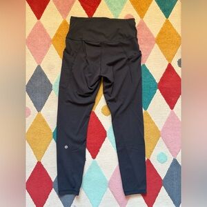 Lululemon Wunder Train High-Rise Tight with Pockets 25" - Black - Size 8